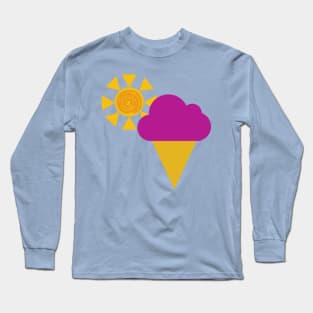 Summer Pink Icecream Long Sleeve T-Shirt